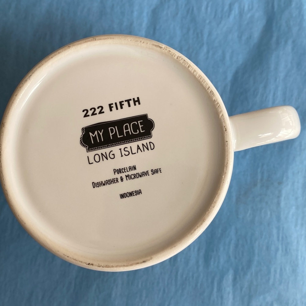 222 Fifth Long Island Map Mug - White and Green - Picture 3 of 4
